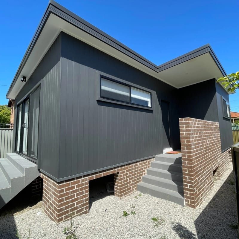 Modern facade upgrade with fresh external cladding